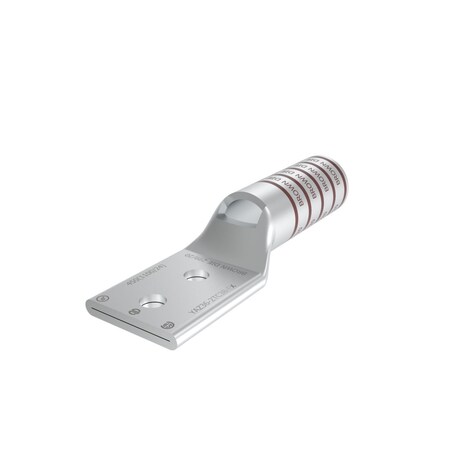 Burndy Cu compression long barrel flex conductor, 2 holes/W/ insp window, 4 YAZ362TC38FX
